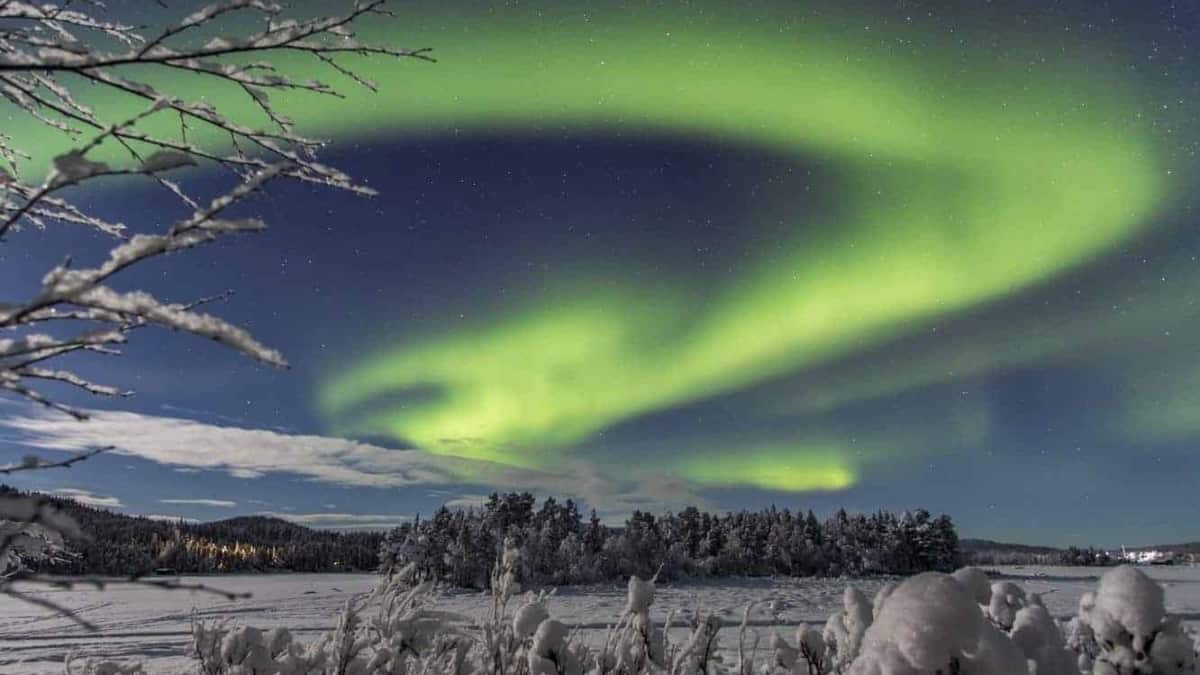 Aurora Borealis in Northern Sweden