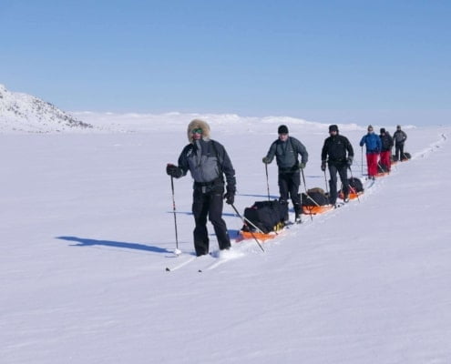 Heroes of Telemark on Hardangervidda Norway