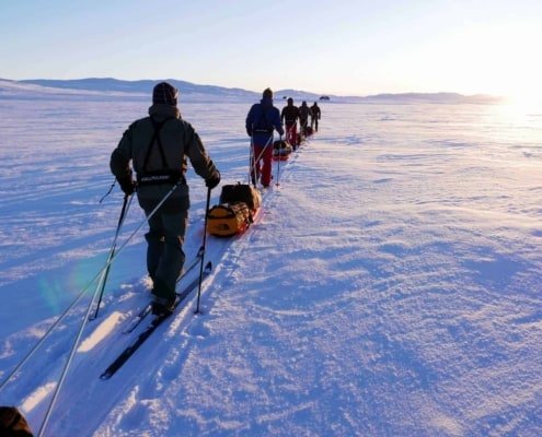 Heroes of Telemark on Hardangervidda Norway