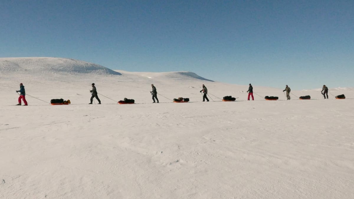 Ski Expedition on Hardangervidda Norway