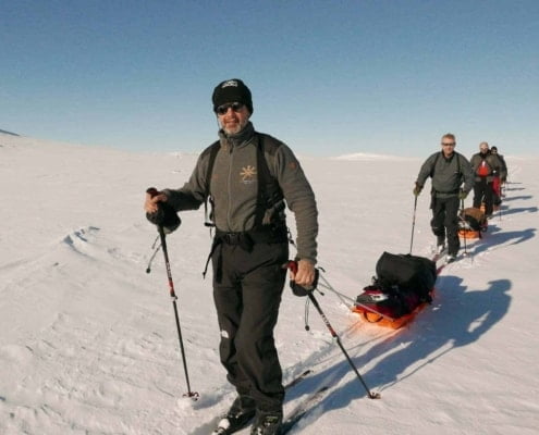 Heroes of Telemark on Hardangervidda Norway