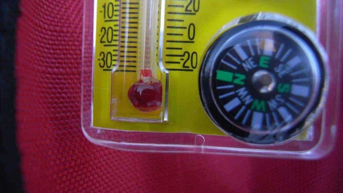 Temperatuur onder het vriespunt