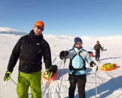 Tanja Gloudemans-van Dijk en Remco Geerdink in Noorwegen