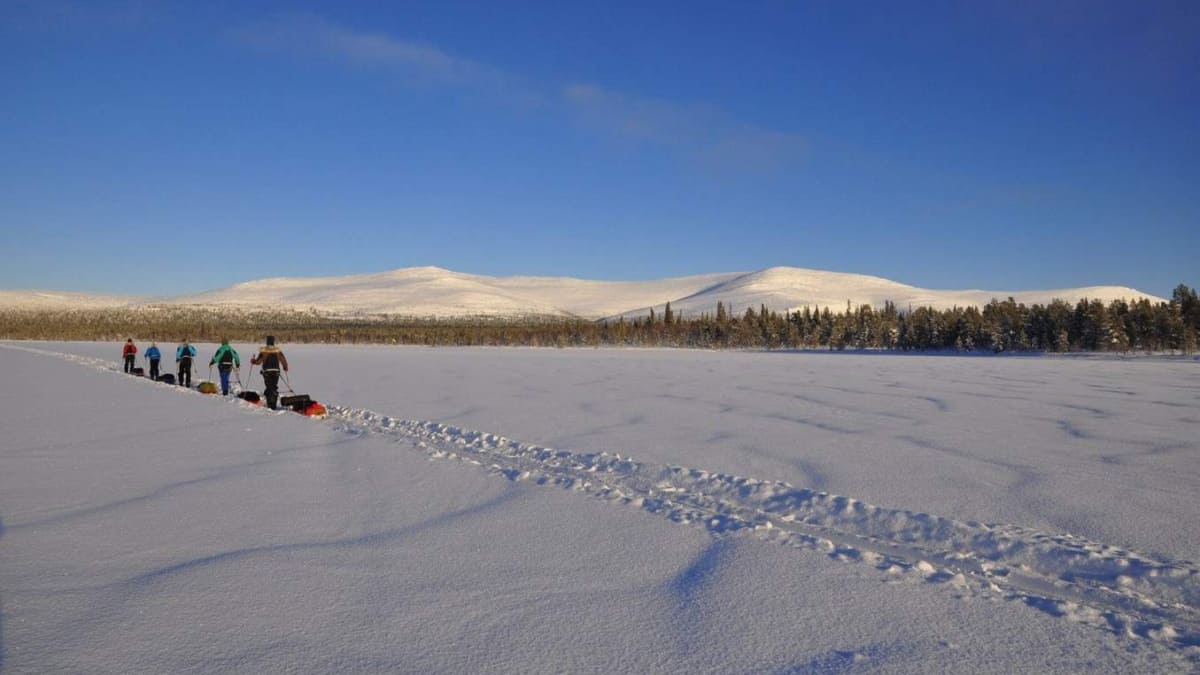 landschap GRAND SLAM WITH HUSKIES