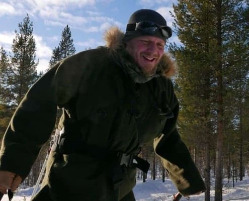 Arjen Treurniet tijdens de Arctic Grand Slam in Zweden