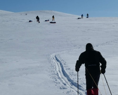 Kungsleden Trail Winter trekking in Noord Zweden