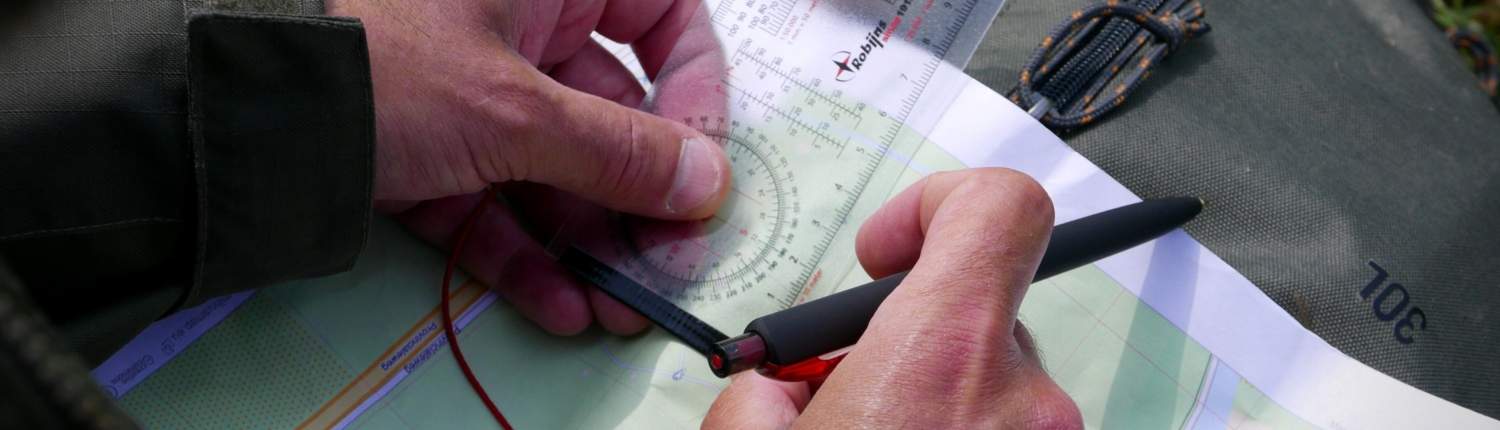 locatie bepalen met kaart en kompas Arctic Adventure Zomer Tochten 4 Map & Compass Practice Hike