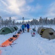 Hilleberg tenten in Zweeds Lapland Arctic Adventure Zweden reizen 119 Erik Wouda on the Arctic Break Out in Sweden