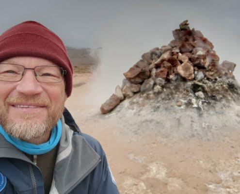 Henk-Jan Geel voor een hotspring