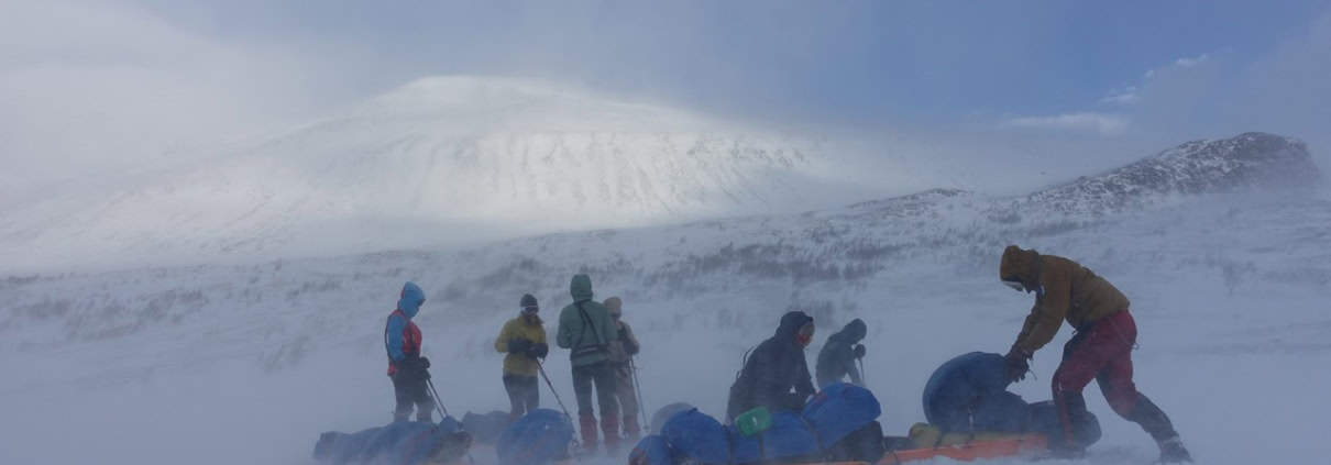 Kungsleden Winter Trail in Zweden Lars Marinus over de 3-Landen Expeditie in Lapland