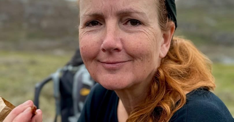 Viking Saga Trekking in Groenland 34 Gaby Dam on the Viking Saga Trekking in Greenland